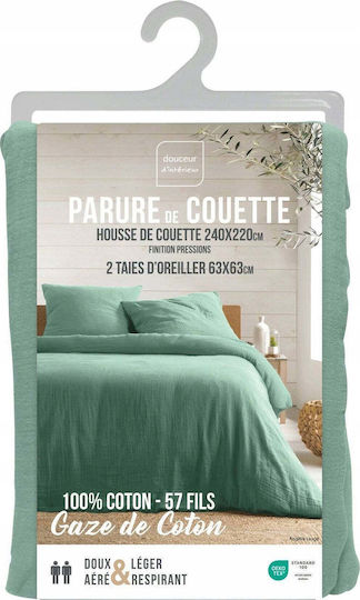 Douceur d'Intérieur Комплект чаршаф с 2 калъфки за възглавници Кралица 240x220см. Angelia (3 бр.)