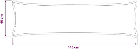 vidaXL Μαξιλάρι Καναπέ Houten Λευκό 40x145εκ.