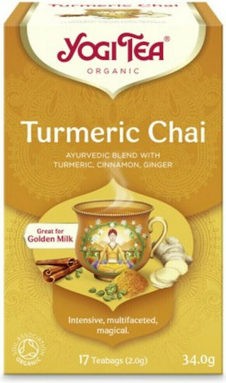 Yogi Tea Turmeric Chai Kräutermischung Bio-Produkt 17 Taschen 34gr