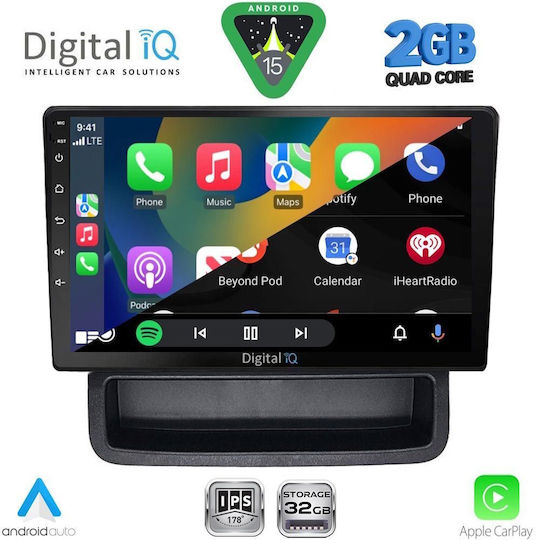 Digital IQ Автомобилна Аудио Система за Opel Vivaro Renault Trafic Nissan Primastar 2004-2015 Bluetooth USB Вграден Wi-Fi GPS Apple CarPlay Android Auto с Touch Screen 10"