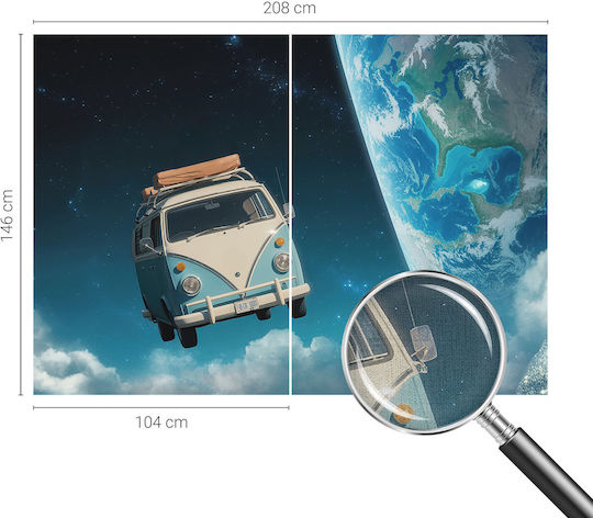 Ταπετσαρία Magicstick Διαστημικό Ταξίδι Τροχόσπιτο 208x146