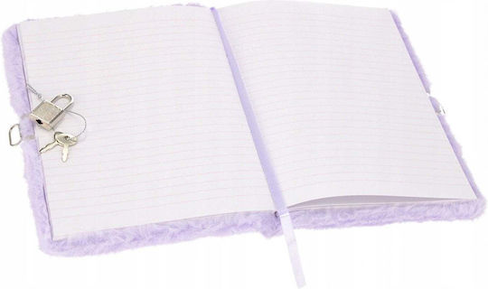 Starpak Kinder-Notizbuch A5 mit 40 Blättern mit Schloss Lila