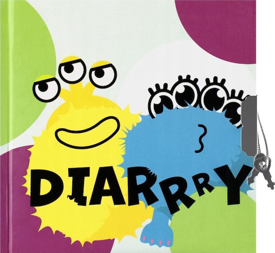 Starpak Kinder-Notizbuch mit Hartcover und Schloss Mehrfarbig
