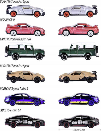 Simba Deluxe Vehicle Metal Toy Car 6 Different Designs Random Selection Formula 1 for 3 Plus Years Miscellaneous Designs