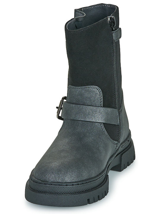 Kinderstiefel mit Reissverschluss Schwarz
