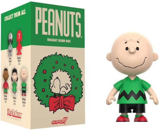 Peanuts Reaction Φιγούρες Δράσης Μεγέθους 10cm Wave 08 Holiday Blind Box Display Σετ 12 Τεμάχια