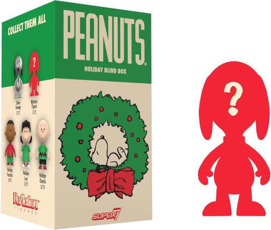 Peanuts Reaction Φιγούρες Δράσης Μεγέθους 10cm Wave 08 Holiday Blind Box Display Σετ 12 Τεμάχια