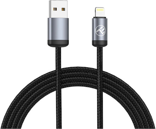 Tellur Minimalschaft USB zu Lightning Kabel 3a 1m Schwarz