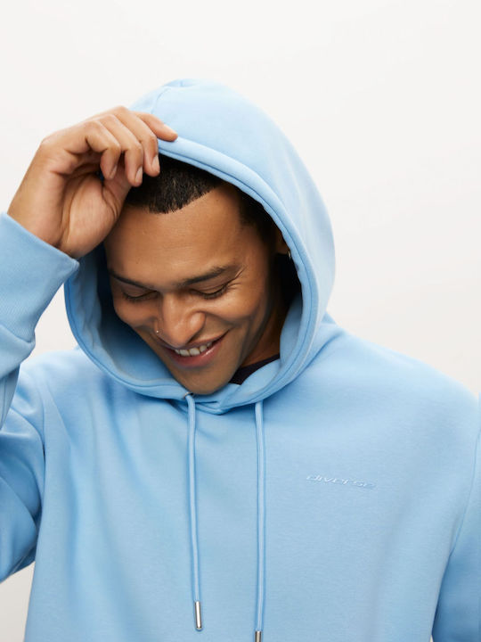 Basehoody S264 Φούτερ με Κουκούλα Γαλάζιο