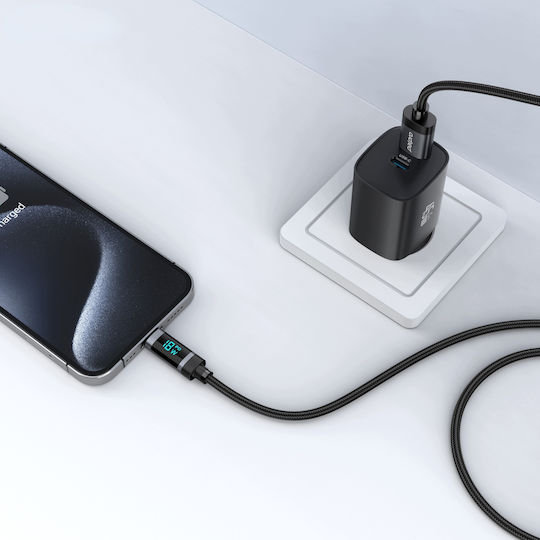 Palpro Usb-a Zu Usb-c Blitzkabel Schnelles Laden Samsung Apple 3a 18w LED 1m