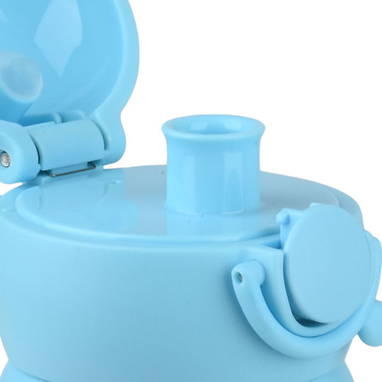 Estia Handy Bottle Save The Aegean Stainless Steel Kids Thermos Water Bottle Blue Fin 470ml
