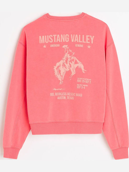 Noxville Lang Damen Sweatshirt mit Kapuze Rote