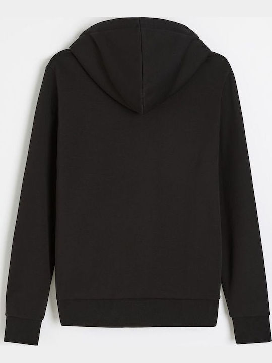Basezip S261 Sweatshirt für Herren mit Kapuze Schwarz