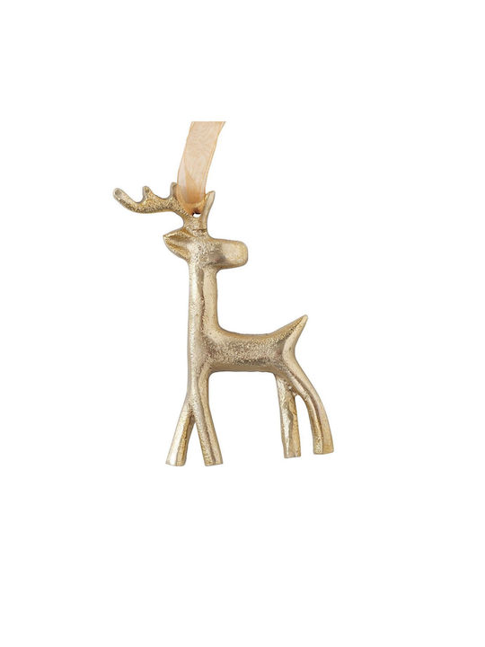 Hängeornament Häschen Gold 9x13cm