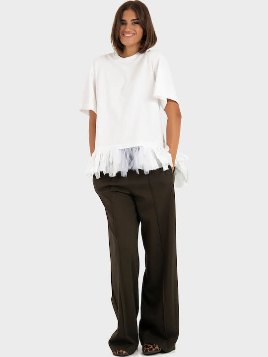 Damen T-Shirt Weiß