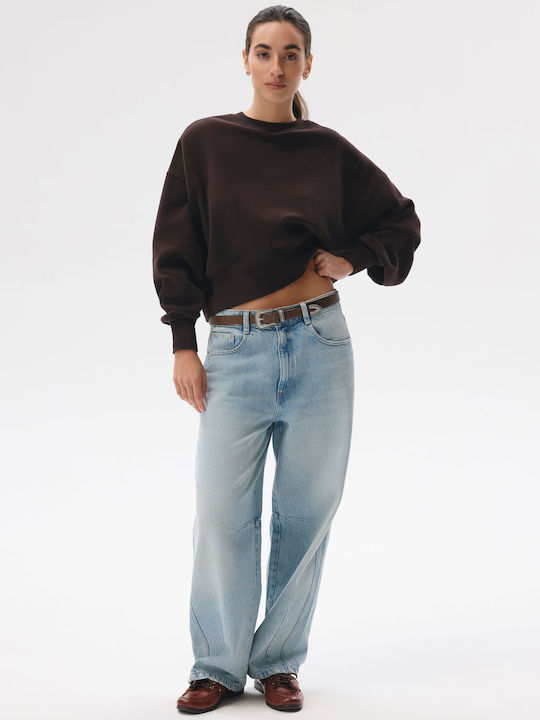 Tussoy 264 Gekürztes Damen Sweatshirt Braun