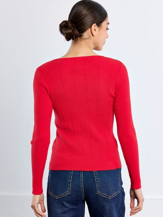 Women's Red Sweater