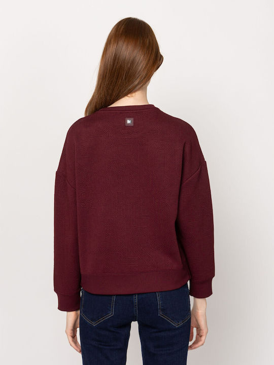 Damen Bluse Burgundisch