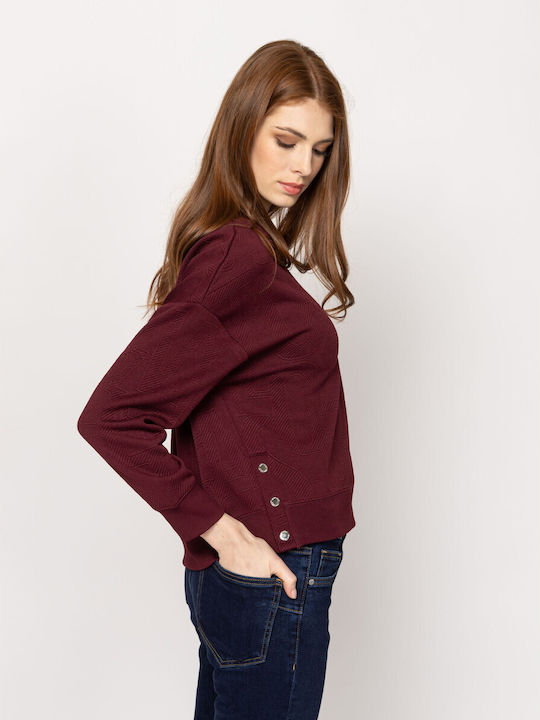 Damen Bluse Burgundisch