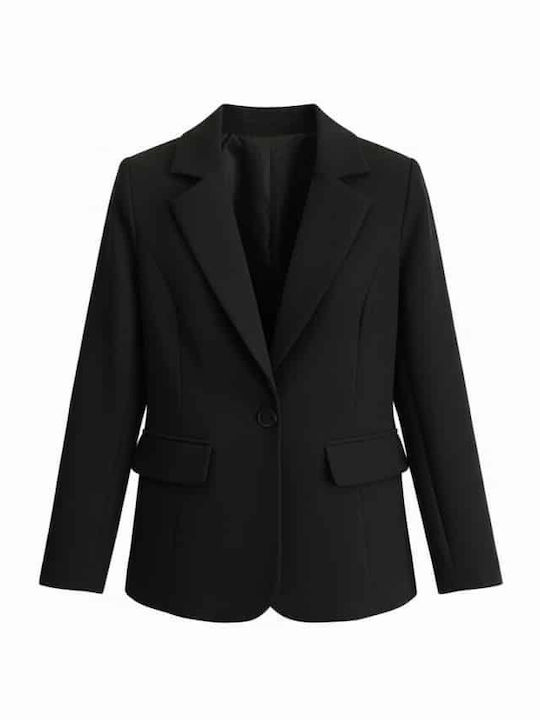 Women's Black Suit in Slim Fit