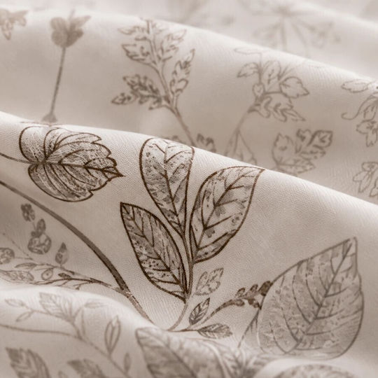 Pucioasa Σετ Παπλωματοθήκη 200x230cm Διπλή με 4 Μαξιλαροθήκες & 1 Σεντόνι Leaves1