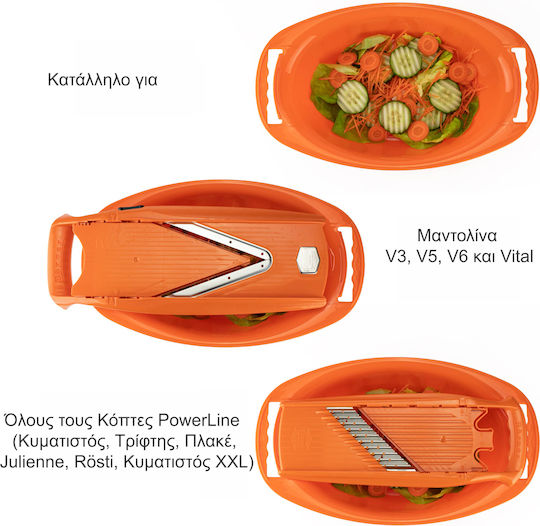 Borner Vegetable Collection Bowl Oval 38x23x10cm Orange
