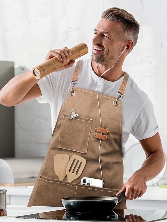 Waterproof Brown Kitchen Apron