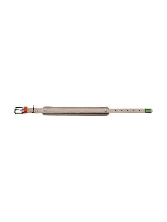 Hunter Havanna Guler Pentru Câini L 60 Cm Reglabil 48-56 Cm Lățime 4 Cm Nylon Rezistent Căptușeală Din Plastic Satinat Elemente Metalice Gunmetal