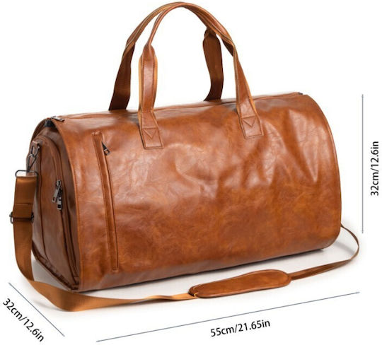 Geantă Voiaj 55lt Neagră din Piele Sintetică M55xL32xÎ32cm