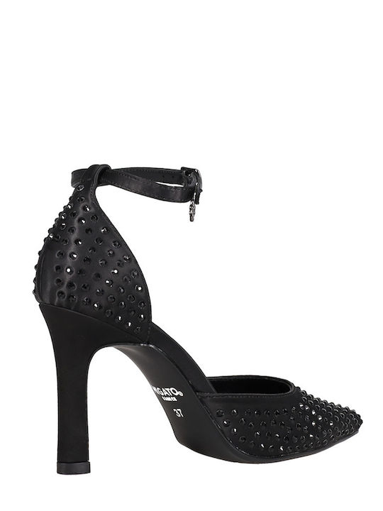 Pantofi cu toc cu Barete Negre