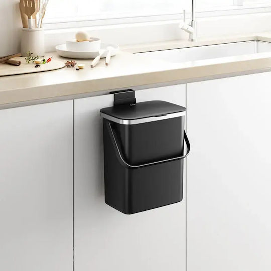 Eko Coș De Gunoi Pentru Dulap Plastic 10lt Negru