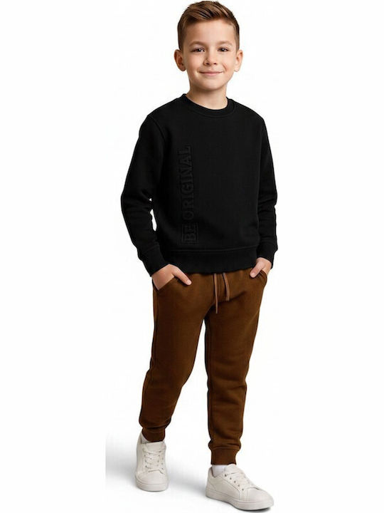 Kids Sweatpants Set Black