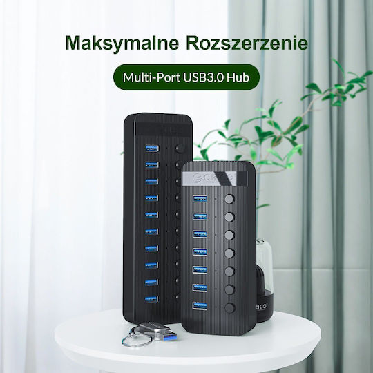 Orico USB Хъб 16 Порта USB 3.0 с USB-A