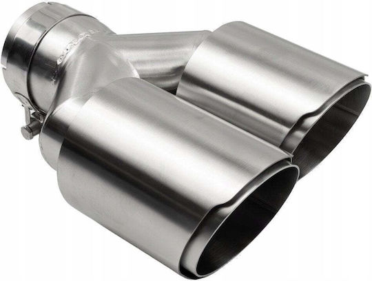 Mtuning Kaminrohr Auspuff Endstück Typ: 42 89mmx2 Eingang 70mm Set