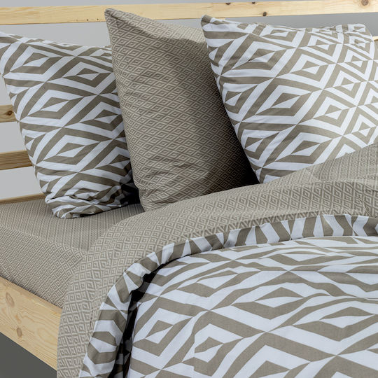 Lino Home Module Cearceafuri De Pat King Size 260x270cm Bej 4 Bucăți