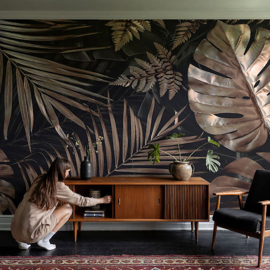 Self-Adhesive Brown Wallpaper 250x250cm