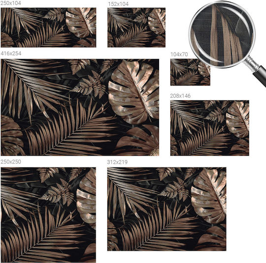 Self-Adhesive Brown Wallpaper 250x250cm