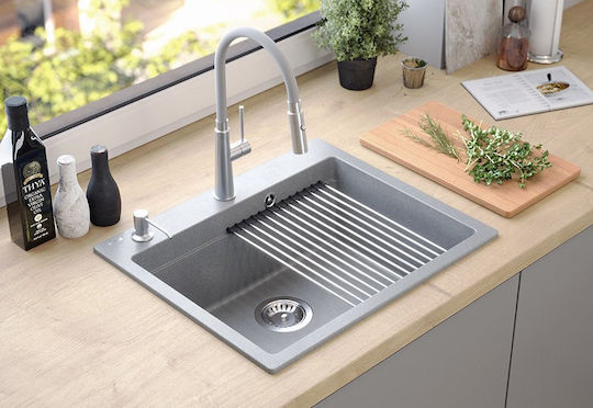 GraniteQ Kurt 110 Workstation Ένθετος Συνθετικός 59.5x50cm Γκρι GraniteQ Kurt 110 Workstation Ένθετος Συνθετικός 59.5x50cm Γκρι