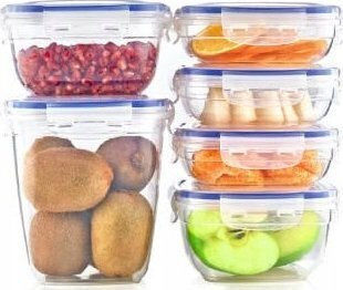Katex Set of Transparent Silicone Lunch Boxes 3 Pieces