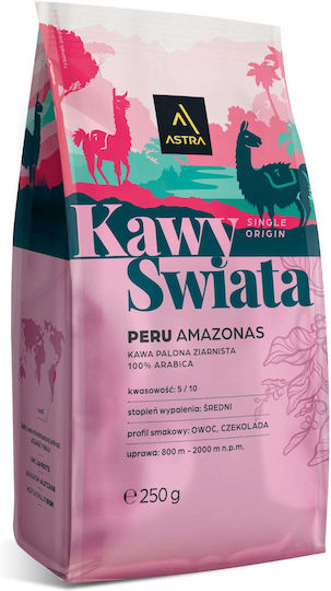 Astra Καφές Espresso Arabica Peru Chocolate σε Κόκκους 250gr
