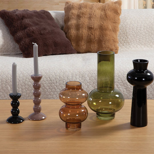 Nef-Nef Homeware Βάζο Γυάλινο Veggera Πράσινο Φ18xΥ30cm Nef-Nef Homeware Βάζο Γυάλινο Veggera Πράσινο Φ18xΥ30cm