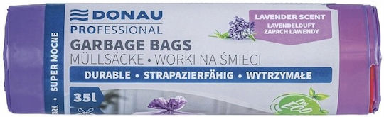 Stella Aromatic Trash Bags Capacity 35lt with Drawstring 57x52cm 15pcs Purple