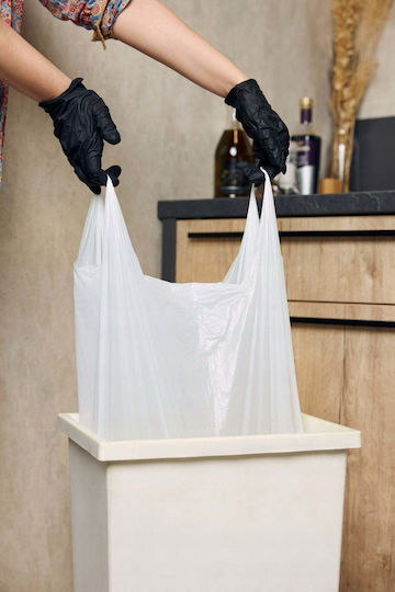 Alufix Müllsäcke 35l mit Griffen 60x53cm 25 Stück Weiß