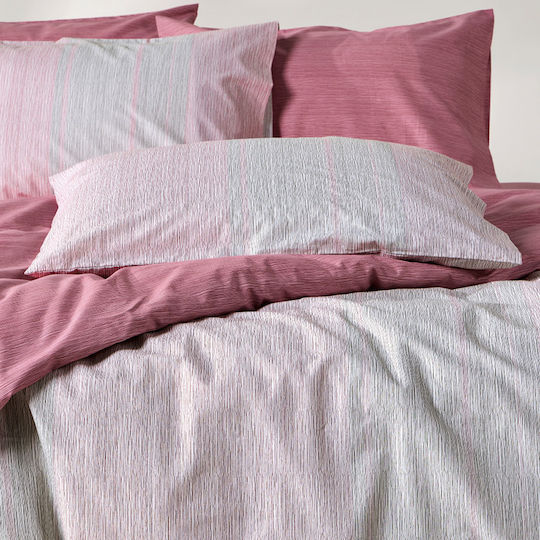 Kentia Set Duvet Cover Cotton 185x245cm Semi Double with Pillowcase Tosca Tosca