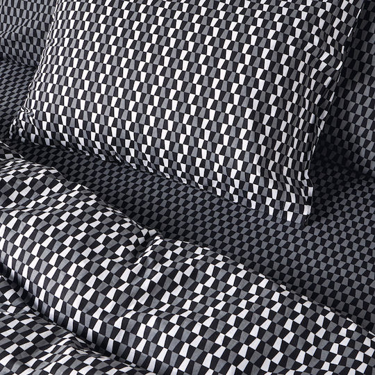 Kentia Satouma Cotton Duvet Cover Set 165x245cm Single with Pillowcase Kentia Satouma