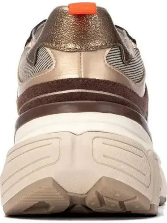 Vegan Women's Chunky Sneakers Brown