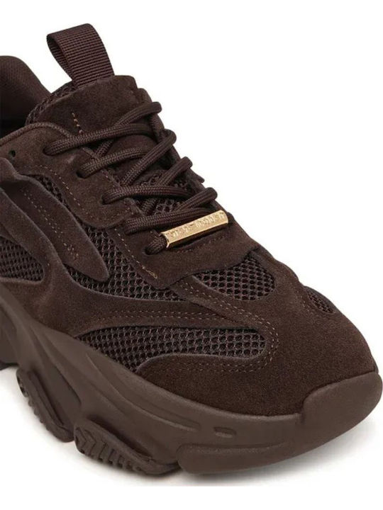 Possession-e Women's Chunky Sneakers Chocolate Brn