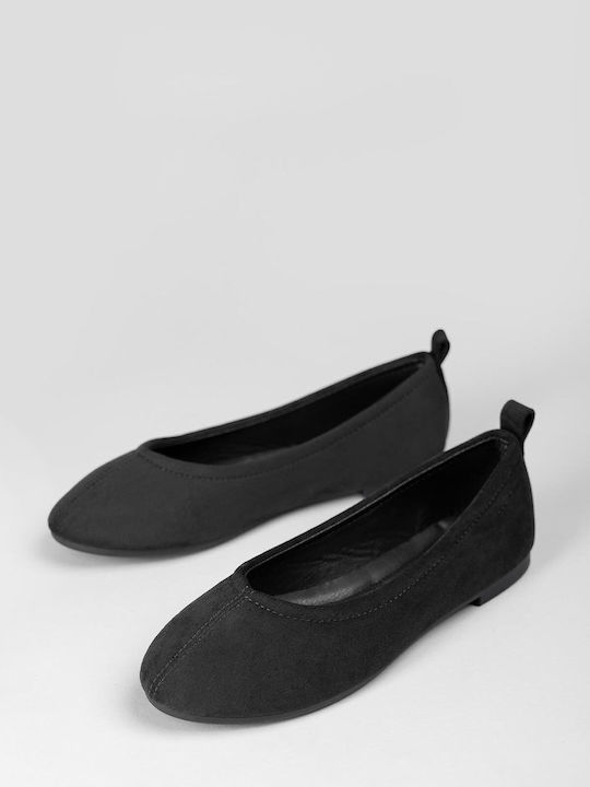 Wildleder Damen Ballerinas Spitz zulaufend Blau