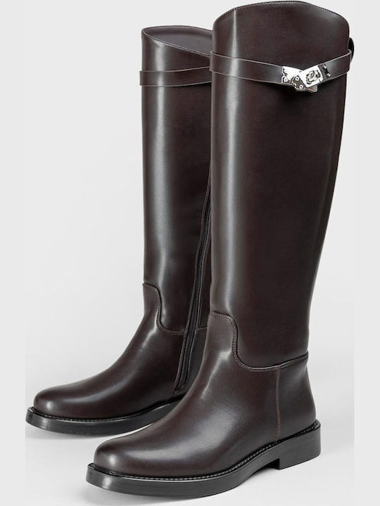Damenstiefel Reiten Braun