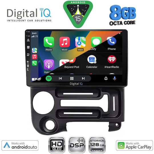 Digital IQ Автомобилна Аудио Система За Hyundai Atos 1996-2013 (Bluetooth/USB/Вграден Wi-Fi/GPS/Apple CarPlay/Android Auto) С Touch Screen 9"